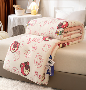 Miki Soybean Quilt Class a Knitted Cotton 3D Bean Velvet Quilt Kidsren's Winter Quilt Nap Quilt Cartoon Quilt Can Be Thickeneded