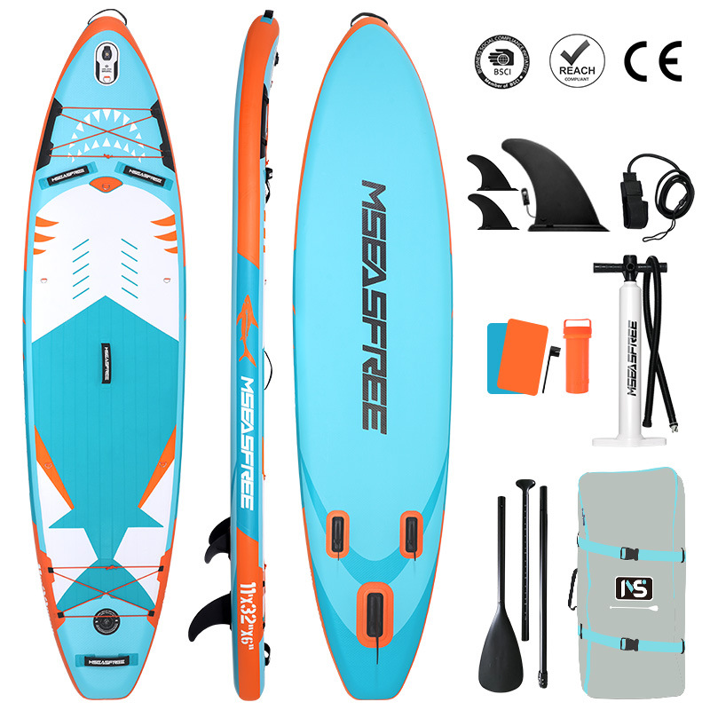 Tablero de remo inflable MS Free Mountain Sea SUP Tablero de remo de pie Pesca Tablero vertical Tablero de pulpa Barco en el mar