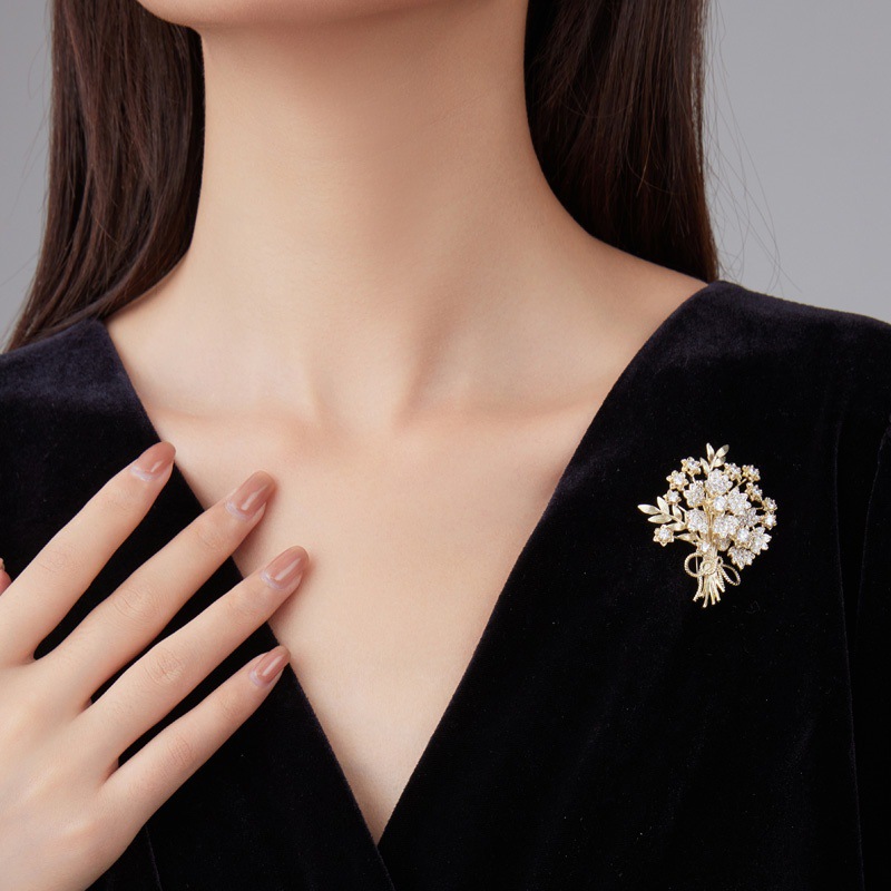 Elegante Geldbaum Brosche Für Damen Vielseitiges Blumenaccessoire_voghion.com