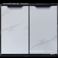 竹炭板調理台キッチンキャビネットドアはデフォルト項目のプラスチック枠付き全アルミニウム合金キャビネットドアを注文できます。