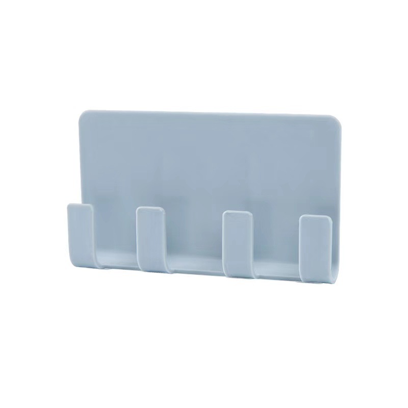 Adhesivo creativo soporte de carga del teléfono móvil soporte de carga de la tableta pared transparente 4 gancho de almacenamiento rack
