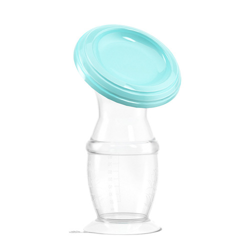 Hands-free breast pump manual breast milk collector Portable suction cup bottom breast collector non-electric milk pump