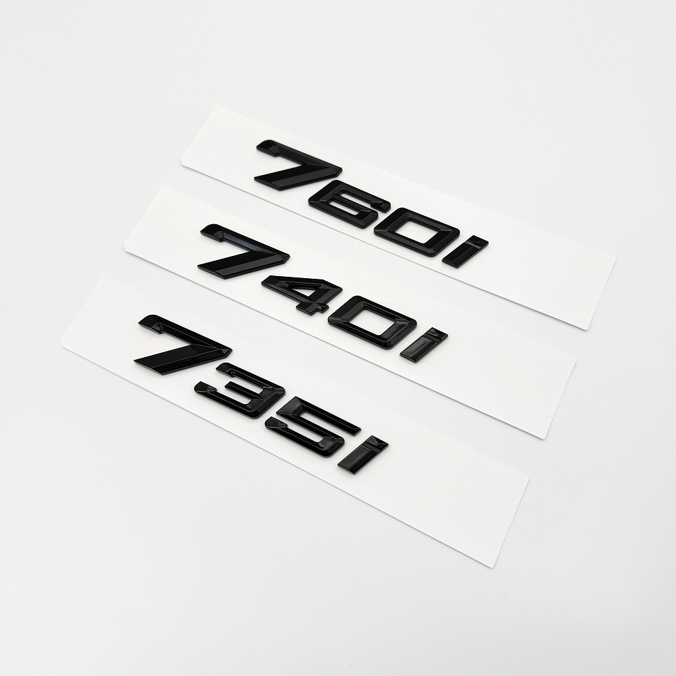 Applicable to BMW 23 7-series rear letter label 735i740i modified digital displacement label 740Li car label