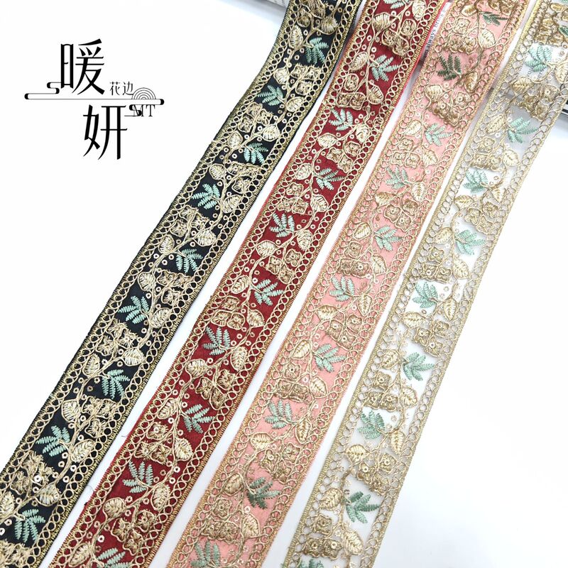 Wholesale exquisite gorgeous colorful high quality fashion versatile clothes lace clothing decoration diy preferred high quality lace