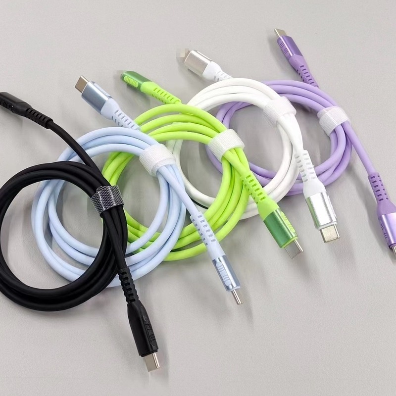 Type-c液体シリカゲルPD60Wデータケーブル超高速充電線はリンゴpd27w華為3A充電線を適用する|undefined