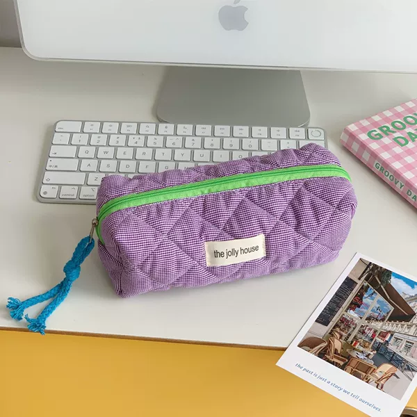 Purple pencil case