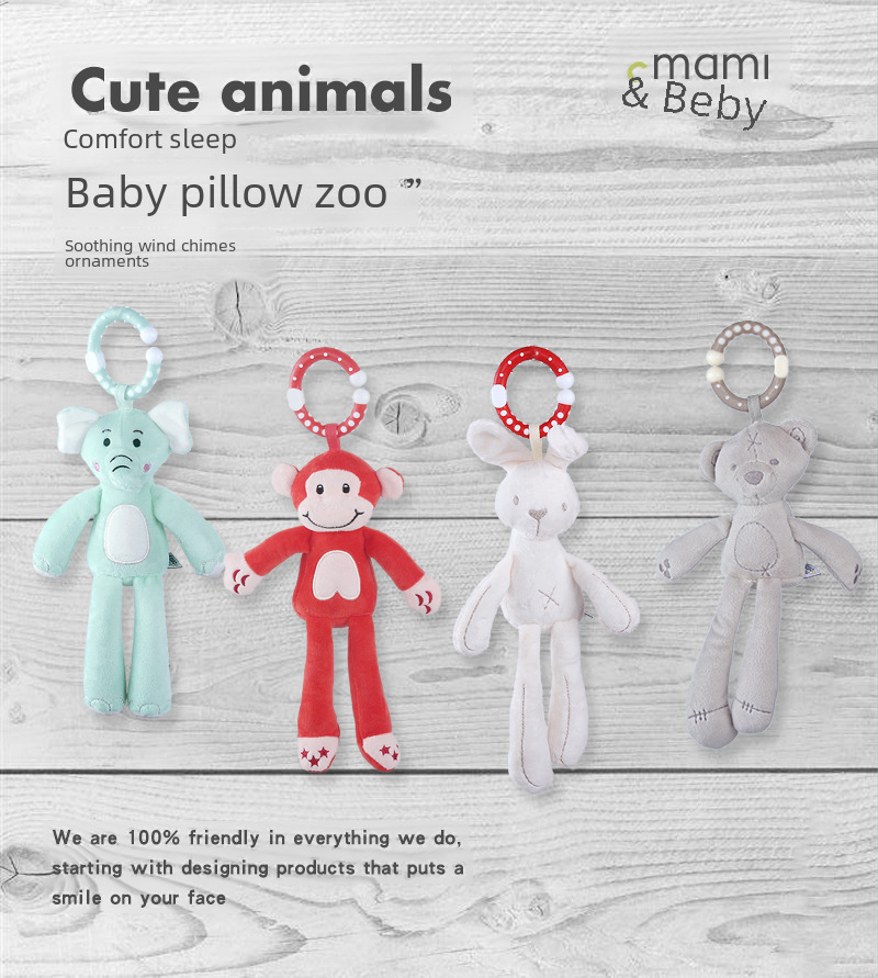 Mamibeby Rabbit and Bear Swing Bell