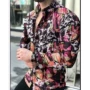 男士老花长袖宽松衬衣