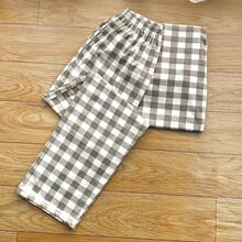 H 35047 Couple Plaid Lounge Pants ��ϵ������H˯ѝ�羳��