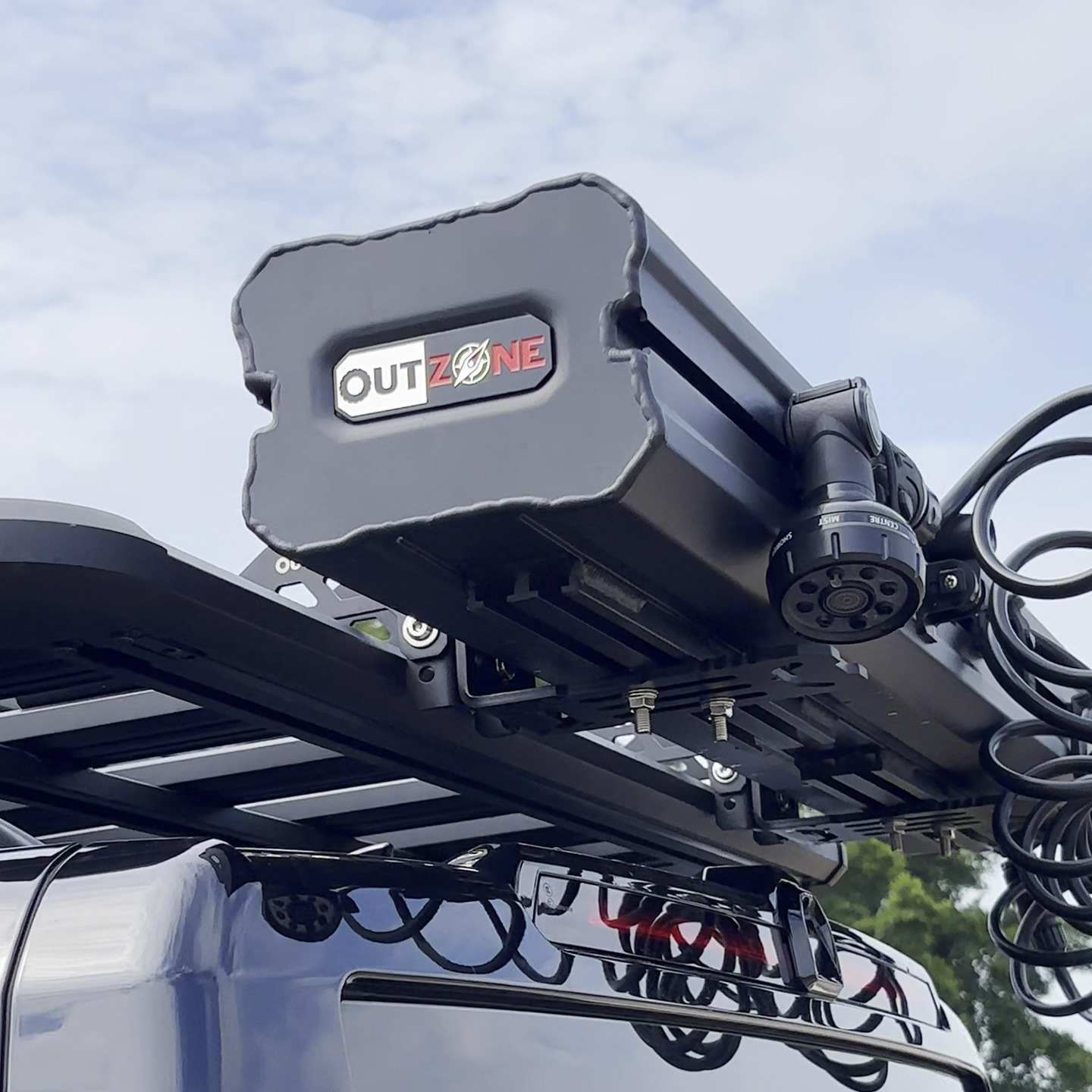 OUTZONE roof rack side-mounted bracket, water tank, roof platform, expandable outdoor car side tent canopy