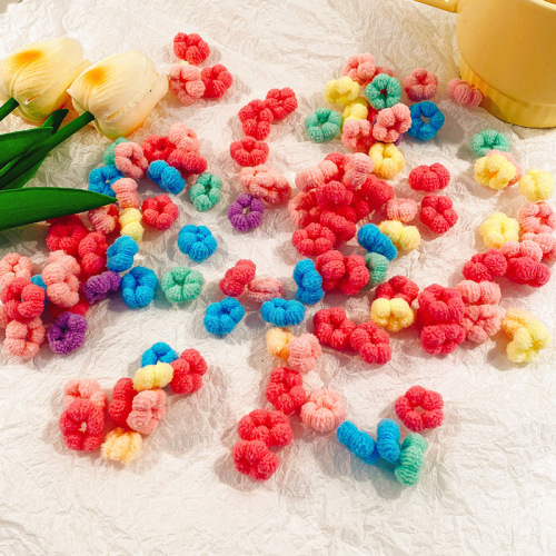 Colorful towel ring rubber band for girls and children, baby hair band, hair tie, no damage to hair, good elasticity