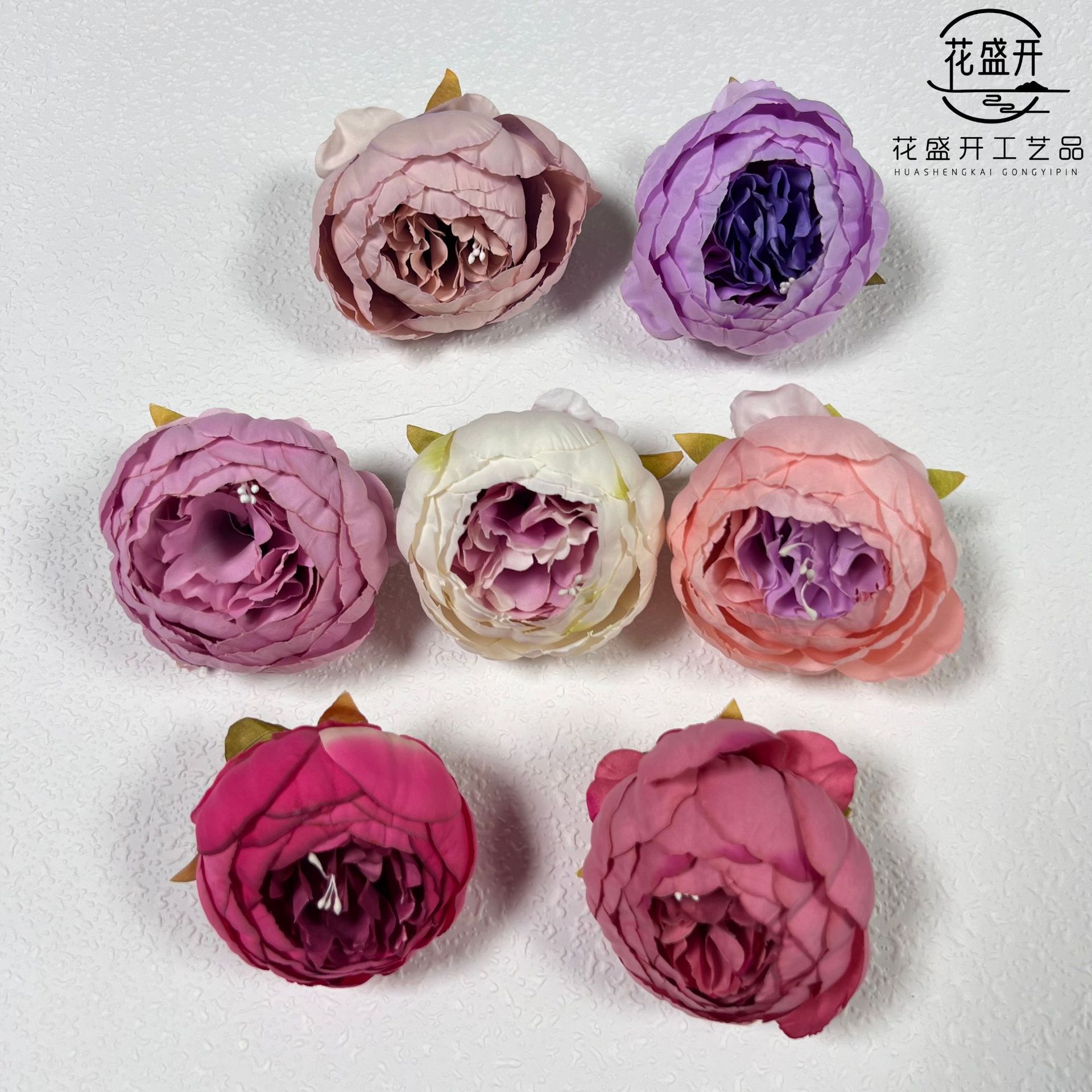 Ready supply 9cm peony head cross-border DIY gift box decoration wedding flower wall home photography decoration
