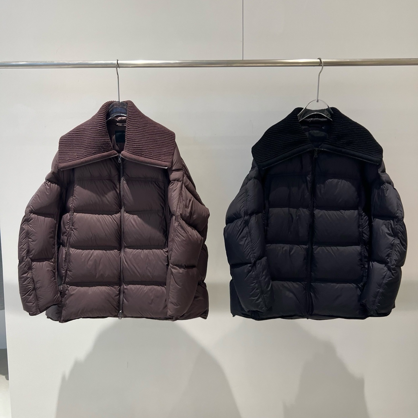 2025 New Winter Women's Loose Warm and Cold-Proof Knitted Large Lapel down Jacket Fashion Jacket 004005