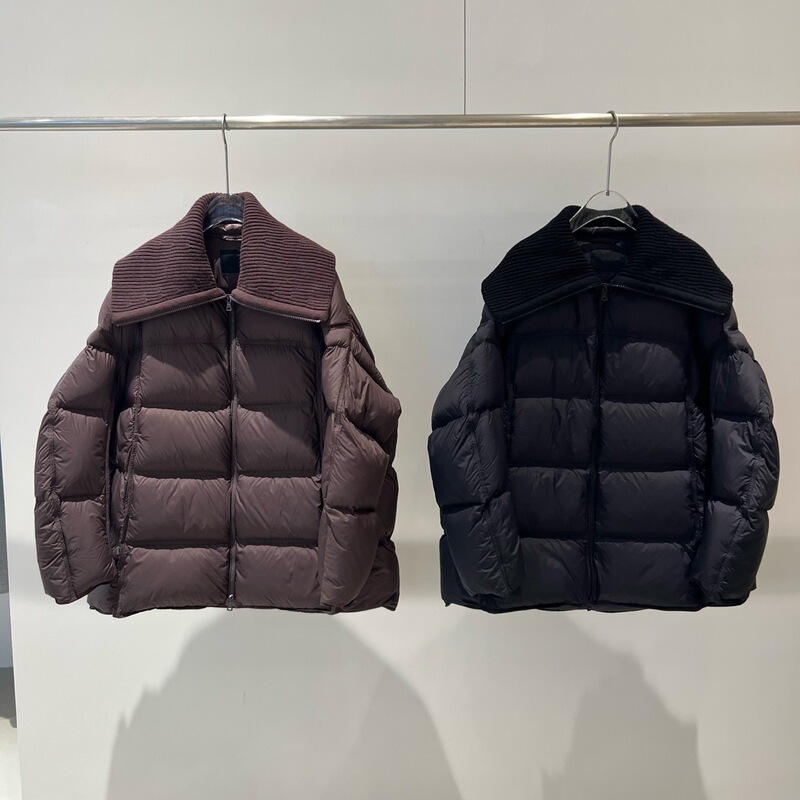 2025 New Winter Women's Loose Warm and Cold-Proof Knitted Large Lapel down Jacket Fashion Jacket 004005