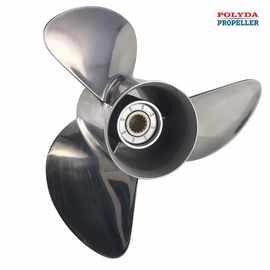 POLYDA不锈钢螺旋桨，高强度精密铸造，适配雅马哈150-300HP马力