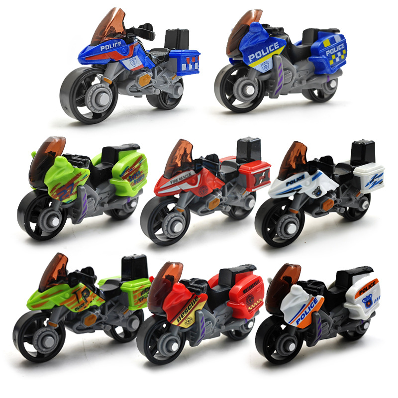 合金摩托车金属小车儿童仿真摩托车模型创意钥匙扣挂件玩具配件