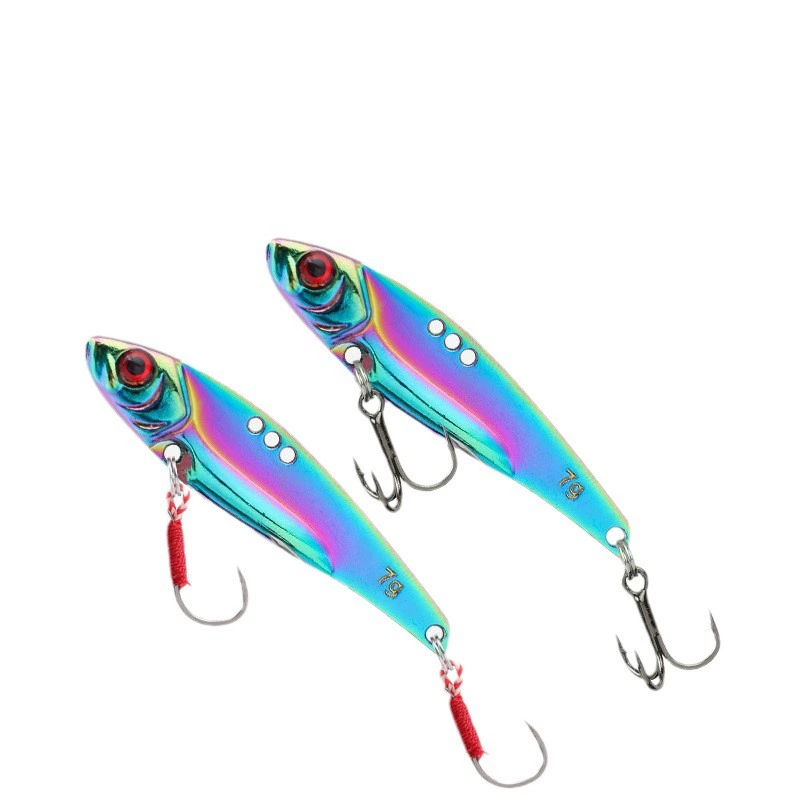 掠鲨 | Colorful dragon teeth vib full swim layer fake bait vibration simulated bait far-shot hard bait sea fishing metal bait