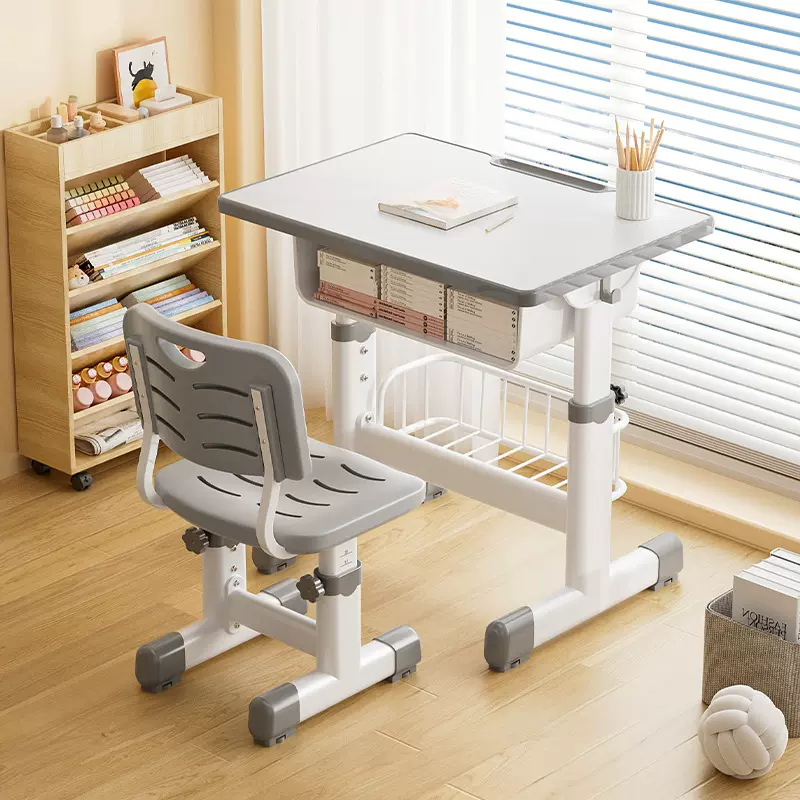 小孩书桌儿童学习桌小学生书桌家用可升降写字桌培训班学校课桌椅