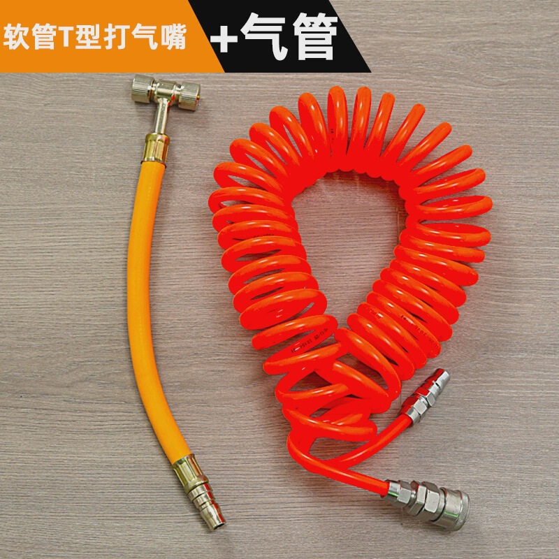 車のタイヤの空気入れのホースの両頭の空気入れの口のオートバイの自転車の自転車のトラックの手は空気の棒を揺らします。|undefined