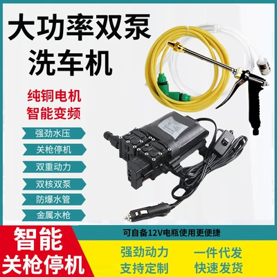 Avtomobil və motosiklet yuyan, 12V/220V, yüksək təzyiqli təmizləyici su tapançası
