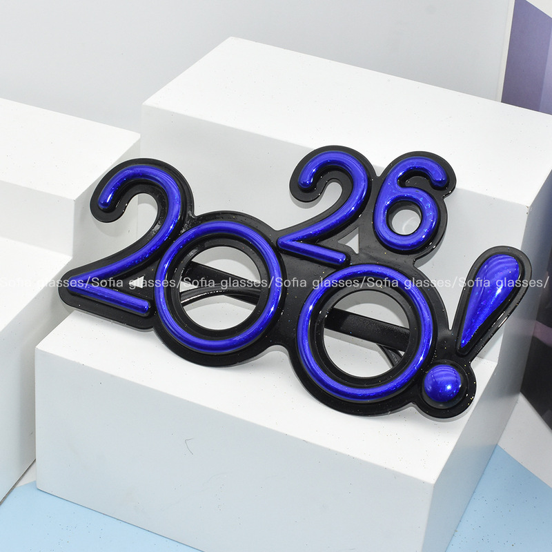 2026デジタル眼鏡感嘆符メッキ装飾眼鏡パーティー新年クリスマスパーティー祭り道具眼鏡|undefined