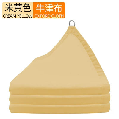 Waterproof Sunshade Sail Oxford Cloth Sunshade Sail Sunshade Cloth Outdoor Camping Garden Swimming Pool Car Sunshade Rainproof Canopy (Avtomobil yan çətirləri) - khaki-2-2m-square