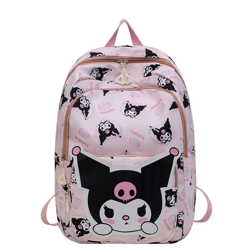 Cartoon capacious backpack, ages 3-6, kids' school bag with panda pattern, adjustable straps