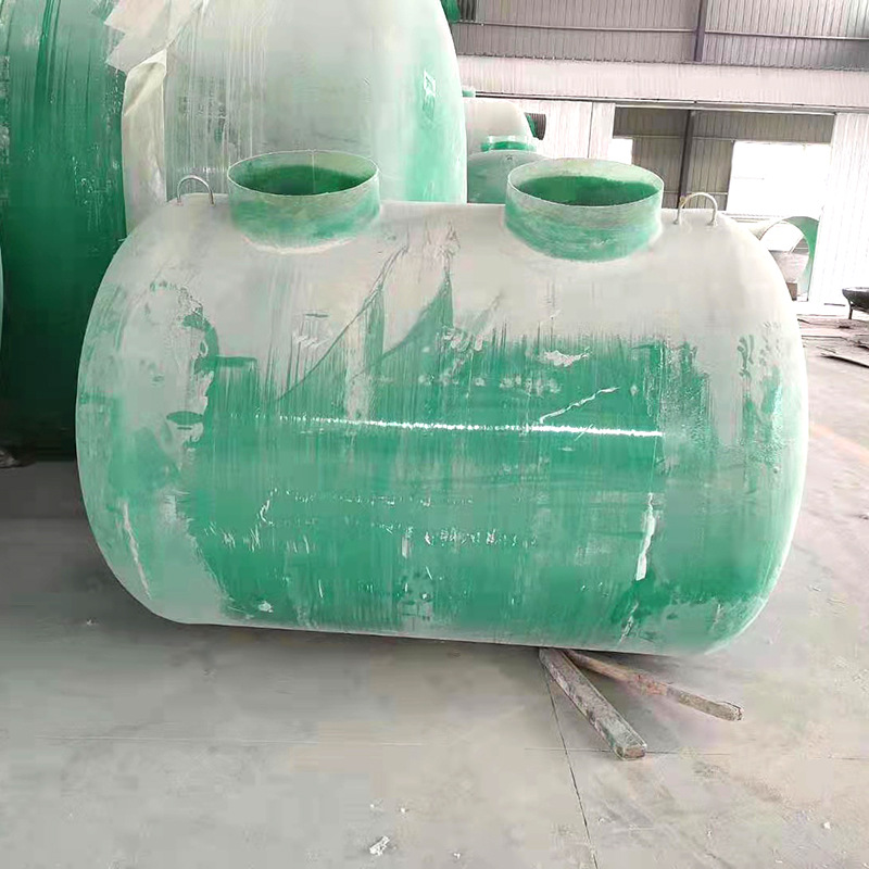 地埋式一体化粪池 玻璃钢化粪池 机械缠绕圆形1.5立方沉淀池