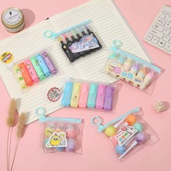 Mini creative shape highlighter cute graffiti pen 6-color DIY set color pen color highlight pen marker pen