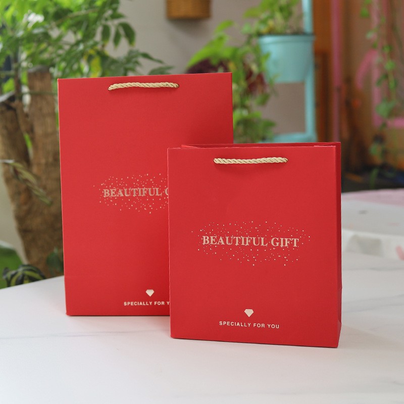 핸드백; 1.2.3호 레드 핸드백 19*9*22cm