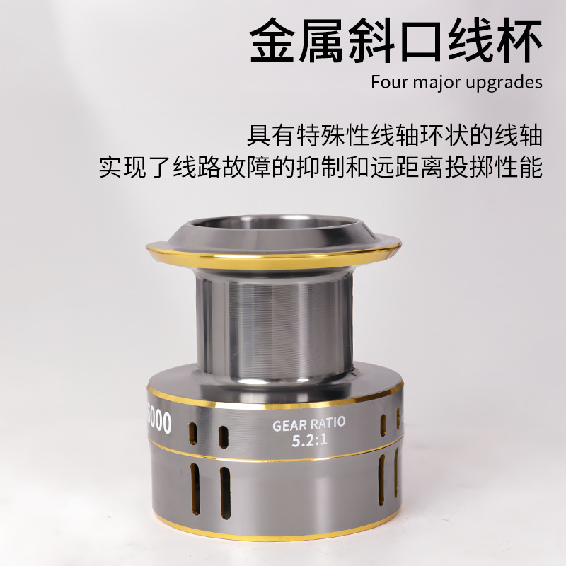 跨境远抛纺车轮全金属渔轮海杆轮鱼线轮Spining reel路亚纺车轮|undefined