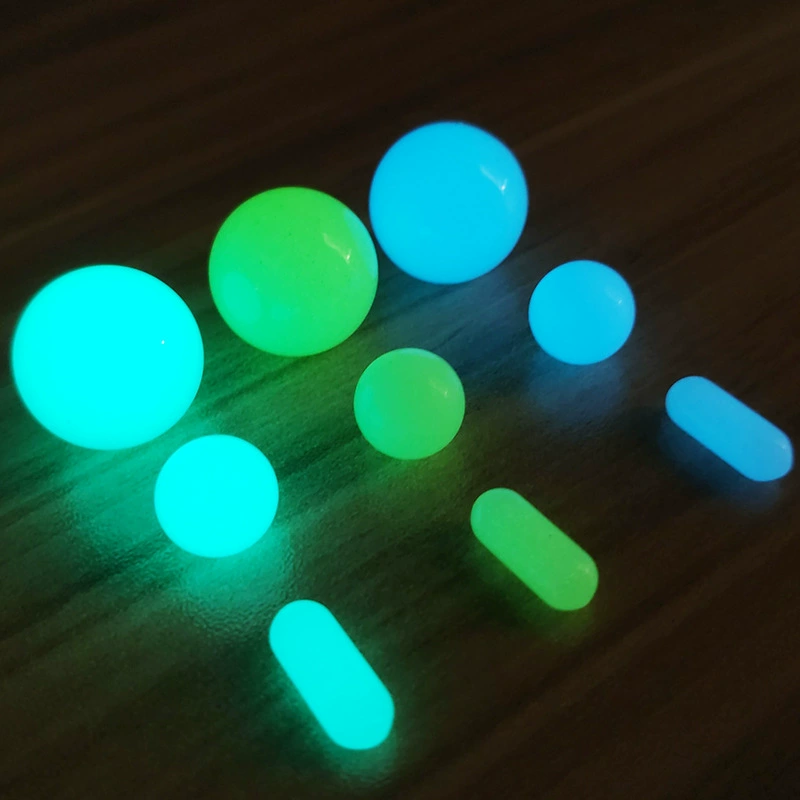 Высокотемпературные светящиеся каменные капсульные аксессуары Непористые 20 бусинок Светящиеся каменные украшения Натуральный флуоресцентный камень Ювелирные аксессуары