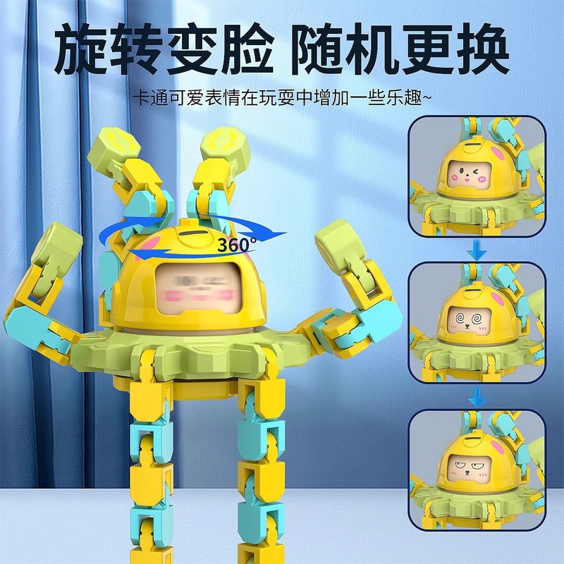 子供のフィンガースピナーおもちゃ変形可能で発光する教育用機械式顔変更フィンガースピナー減圧男の子卸売|undefined