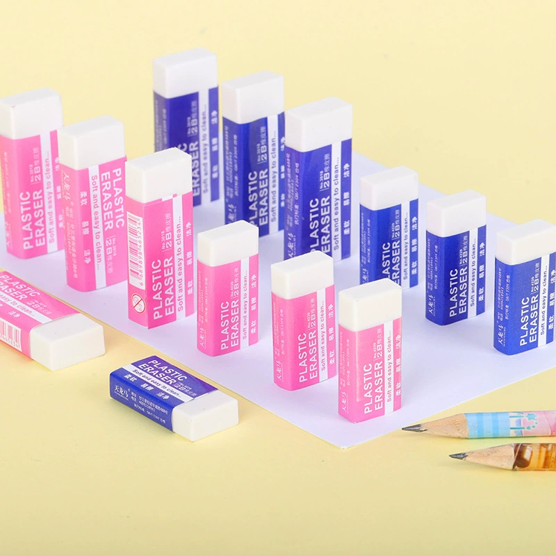 Белый ластик 2B, мягкий ластик для рисования из TPR, прямоугольный ластик для карандашей, школьные принадлежности для учеников начальной школы