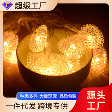 LED爱心彩灯星星造型灯广场圣诞节电池盒灯串婚庆花园直播装饰灯