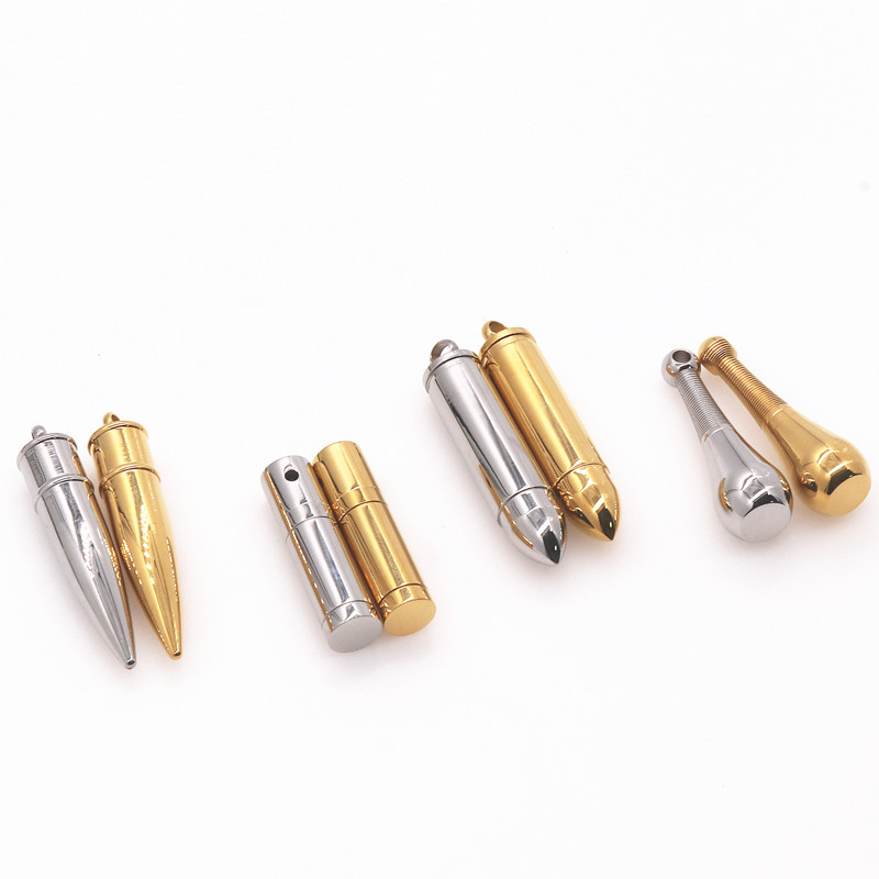 Fashion Bullet Stainless Steel Plating Pendant Necklace 1 Piece