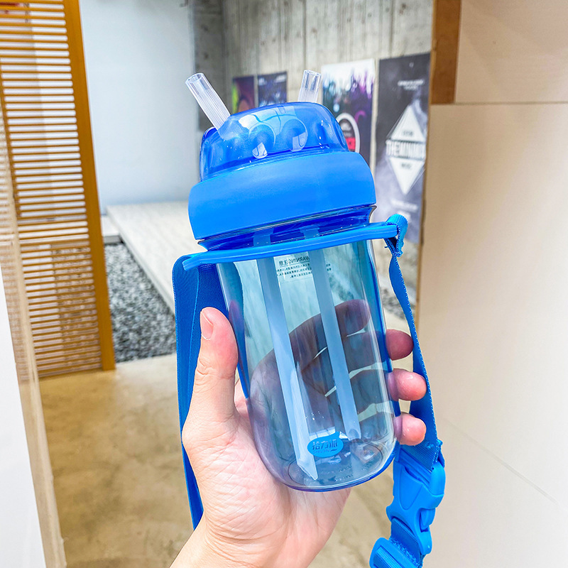 [Copa izquierda] Copa de plástico liquidación oferta especial fuga de recogida de productos de cola taza de plástico macho y hembra taza de agua portátil de gran capacidad