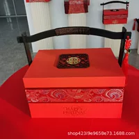 Новая высококачественная праздничная подарочная коробка, однослойная двухслойная свадебная подарочная коробка на Новый год, в которую можно положить пельмени, торт и новогодние блюда.