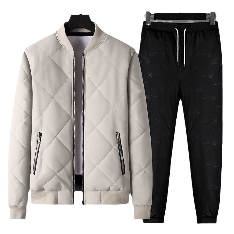 Invierno cordero chaqueta de algodón hombre chaqueta de algodón calentamiento de algodón grueso chaqueta de algodón pantalones de algodón