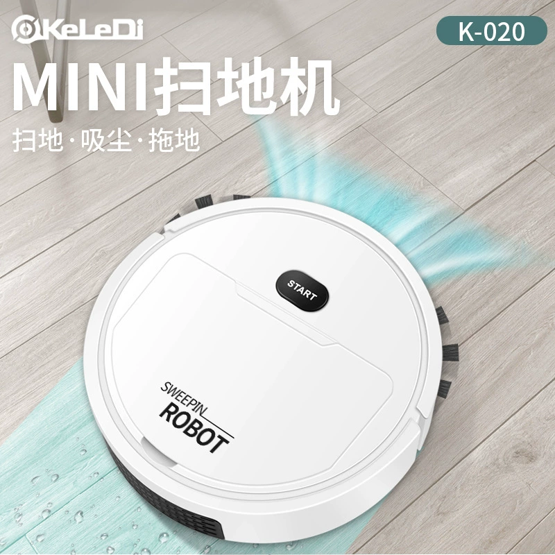 Умный робот-пылесос KeLeDi K-020 — 3-в-1: подметает, пылесосит и моет, мини 20,5 см