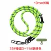 35# green and blue 3 coarse grain rope + grass green sheet (10mm long rope)