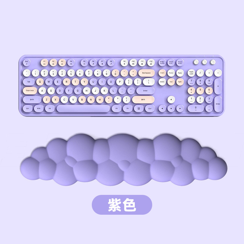 Nuevo producto transfronterizo, teclado de nube, reposamanos, reposamanos, cuero, escritorio antideslizante, soporte de muñeca para mecanografía de oficina, reposamanos para teclado