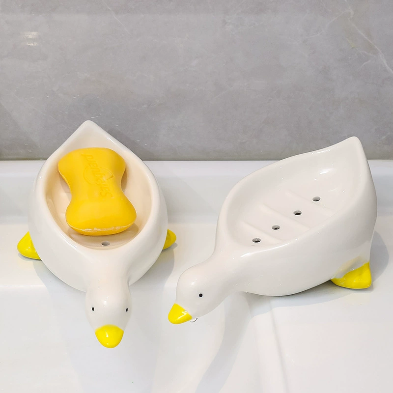 Soap holder, ceramic hygienic drying rack