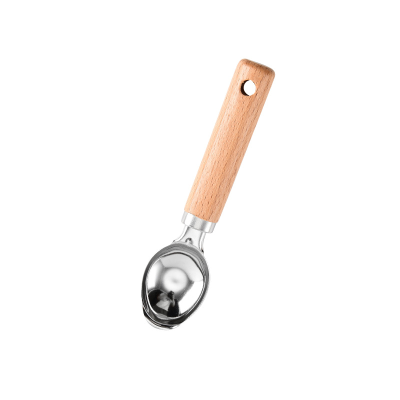 Paquete de Gadgets de cocina con mango de madera de acero inoxidable mini vajilla infantil con queso de rueda de pastel a juego de herramientas de panadería