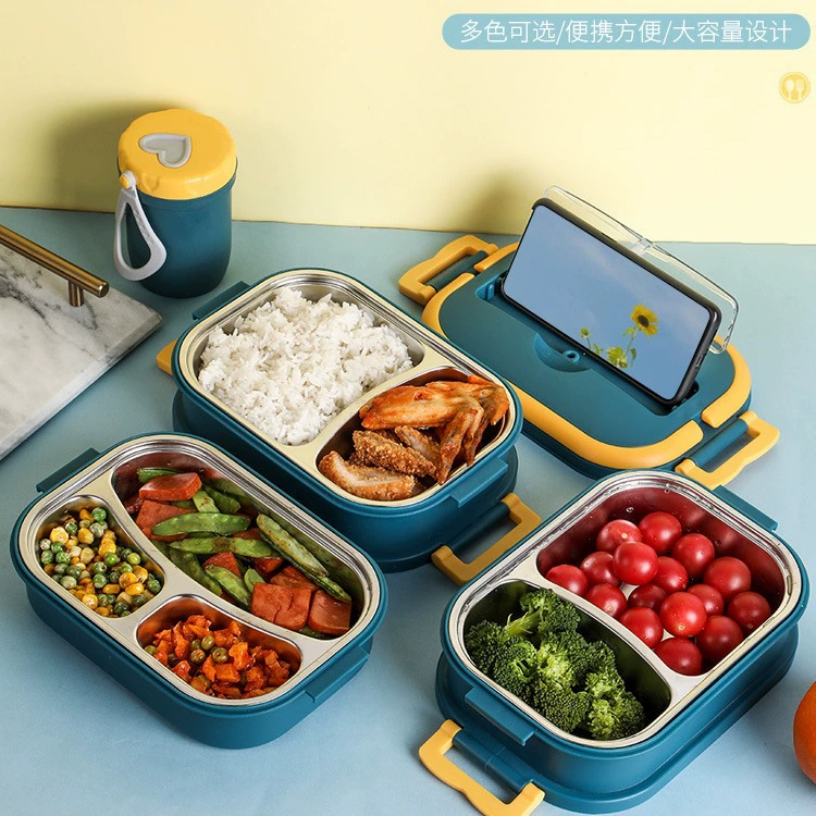 Ланчбокс из нержавеющей стали для школьников, детский термос-ручка, нержавеющая сталь AISI 304