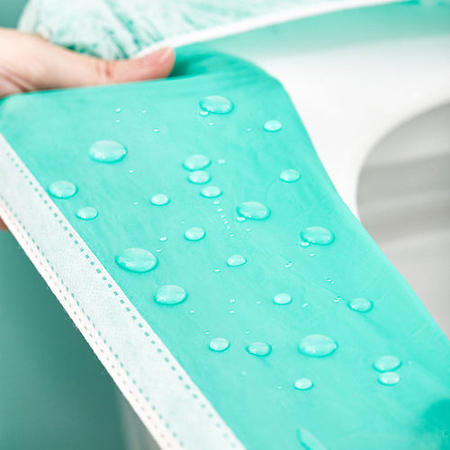 Time Disposable Toilet Mat Non-Woven Slip-in Cushion Paper Travel Full Coverage Toilet Cover 10 Pieces