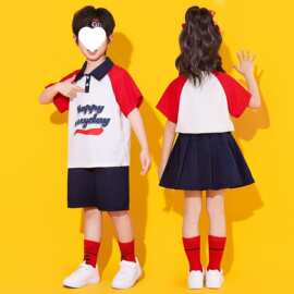 男女童表演啦啦队开幕式演出服儿童小学生幼儿园班服运动会团体服