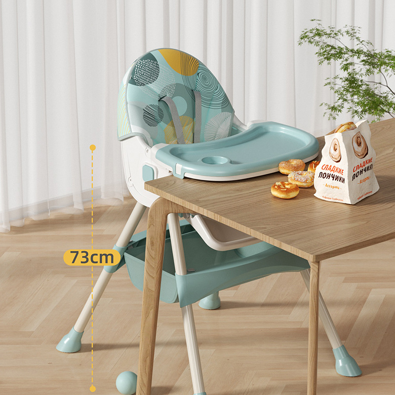 Silla de comedor para bebés multifuncional ajustable silla de comedor para bebés mesa de comedor silla portátil reclinable doméstica