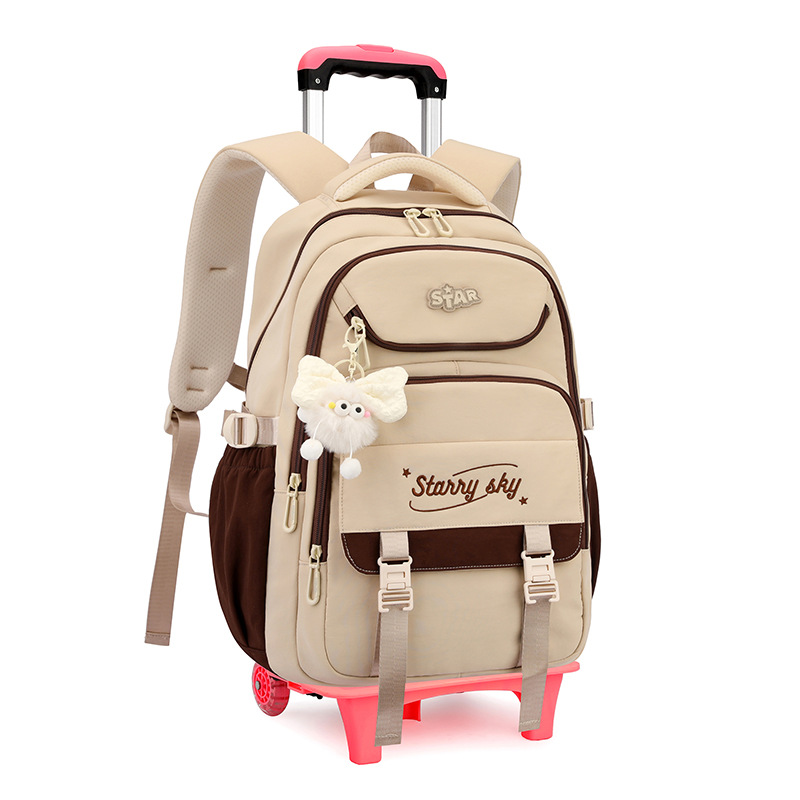 Mochila de pescado natural 3 - 6 grados de moda de alta capacidad mochila de estudiantes de secundaria escalera ligera caja de tracción