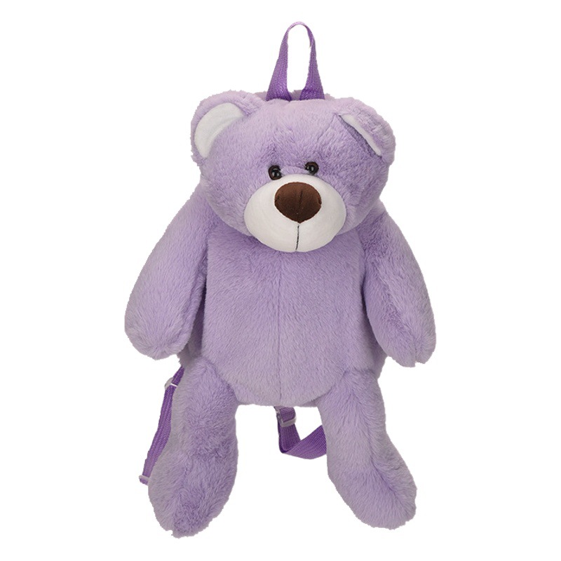 Factory Direct Supply Customized Bear Plush Toy Backpack Doll Cartoon Doll Foreign Trade Casual Rabbit Backpack